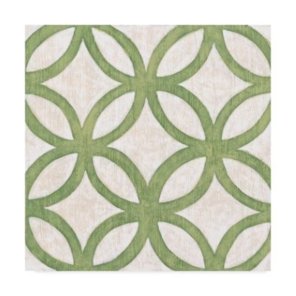 Chariklia Zarris 'Garden Tile Iii' Canvas Art, 24x24, Trademark Fine Art, Mfr#: WAG01460-C2424GG